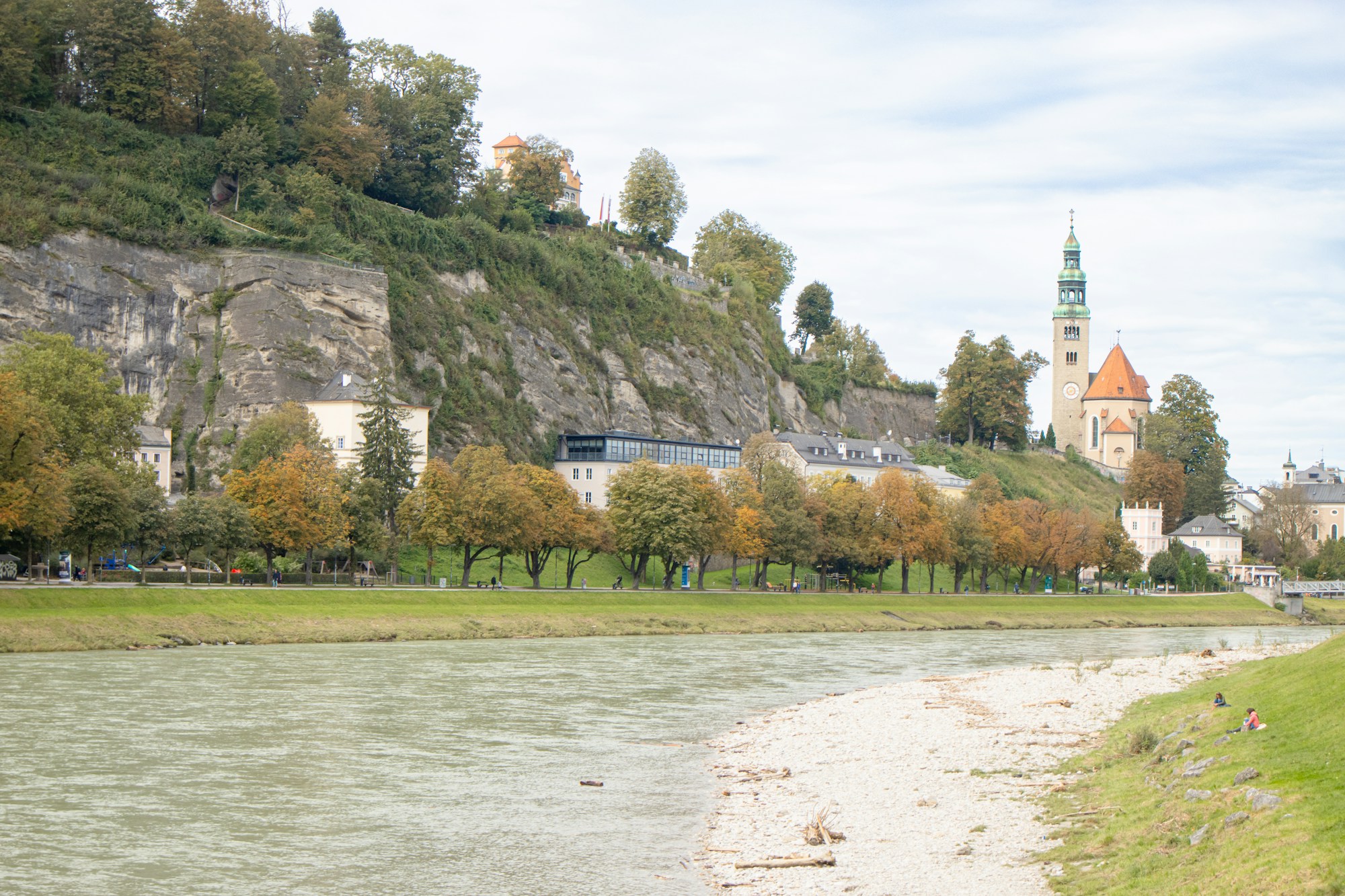 River cruise ship europe riverbank