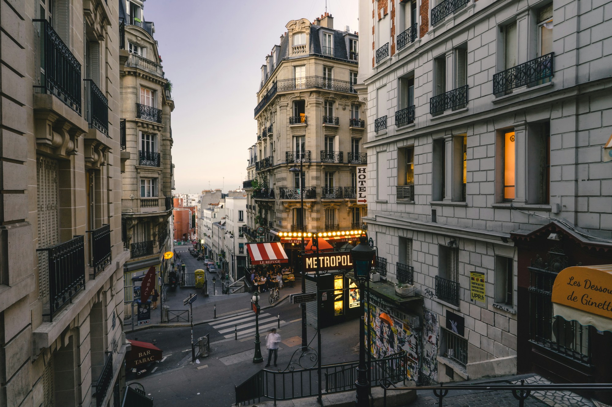 Paris street cafe morning