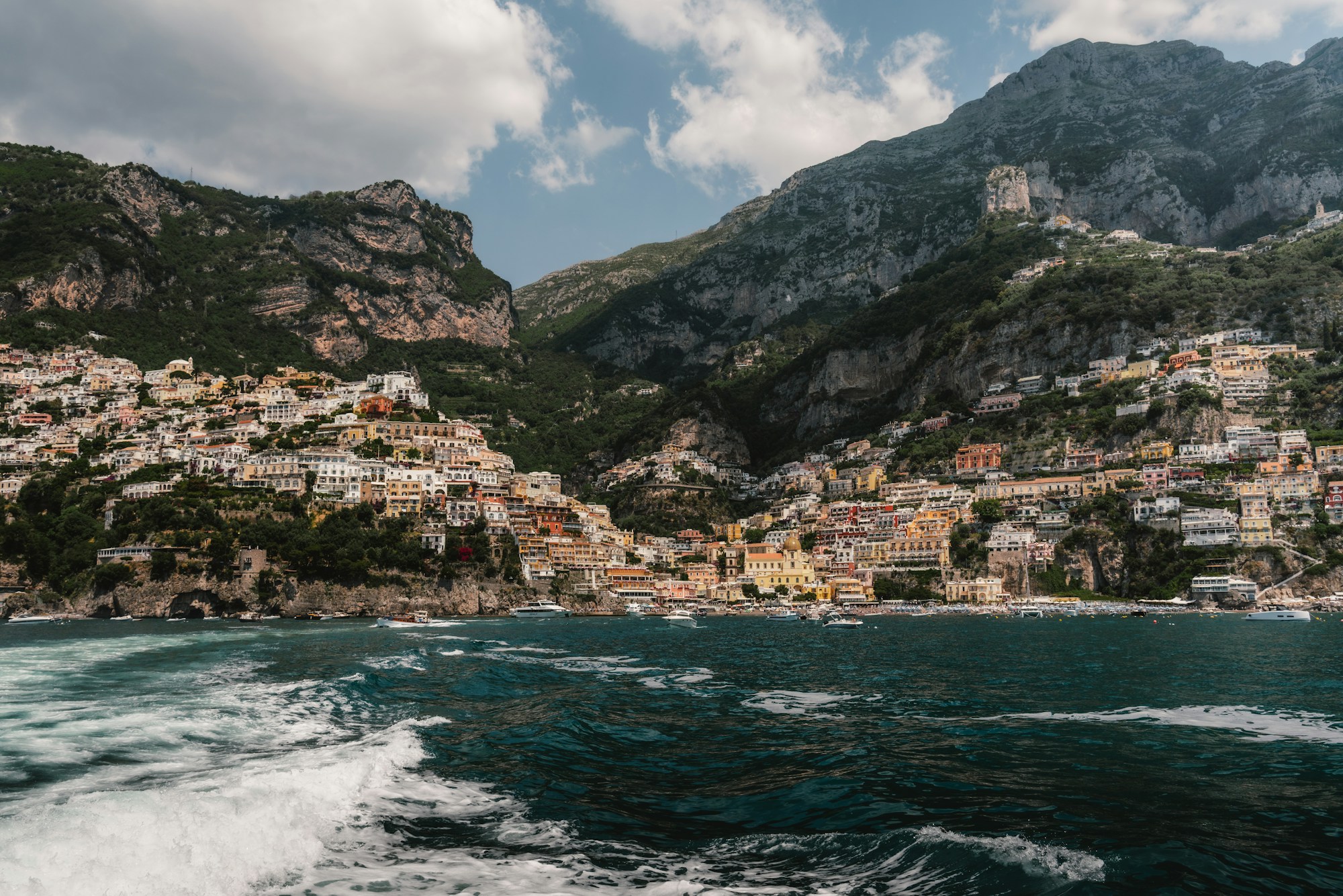 Colorful cliffside village on the Amalfi Coast